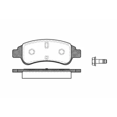 Set placute frana, frana disc REMSA 0840.30