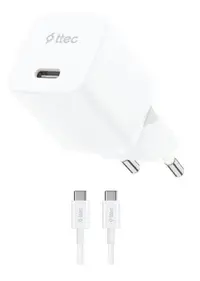 Încărcător Ttec – SmartCharger, 20W, alb