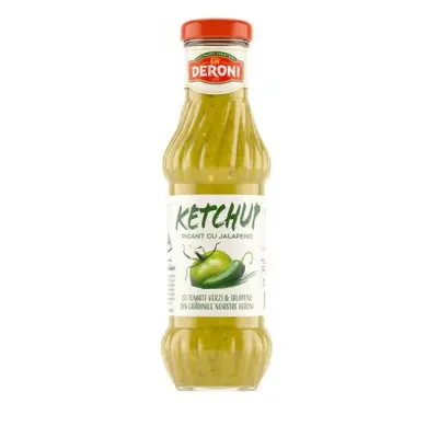 Ketchup picant din rosii verzi cu jalapeno Deroni , 320 g Engros