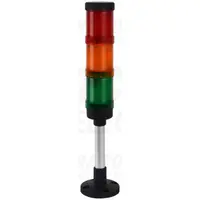 Coloana de semn. luminoasa,verticala, (cu sonerie) NYG3-50RYGM AC/DC24V, 3 R,Y,G, IP65, 90dB