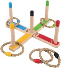 Joc clasic cu inele de franghie Bigjigs