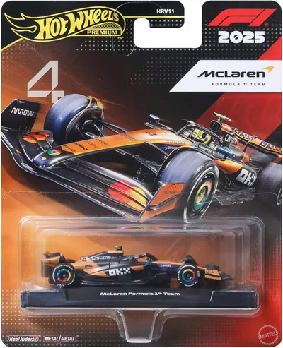 Mașină metalică Hot Wheels - McLaren Formula 1 Team, 4, 1:64