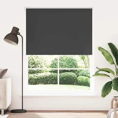 vidaXL Jaluzea opacă 144,4x230 cm, lățime material 140 cm, negru