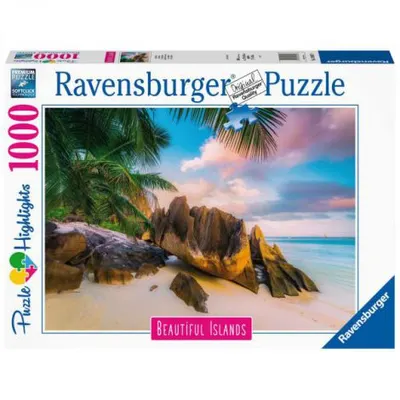 Puzzle Paradisul din Seychelles, 1000 Piese