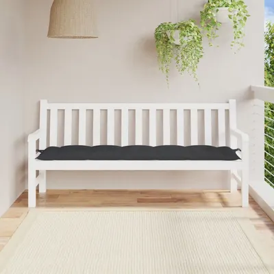 vidaXL Pernă bancă de grădină, negru, 180x50x7 cm, material oxford