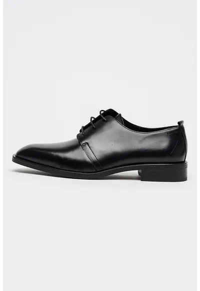 Pantofi derby de piele - Negru