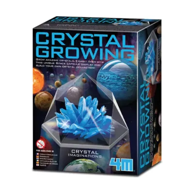 Set experimente de crescut Cristale, albastru