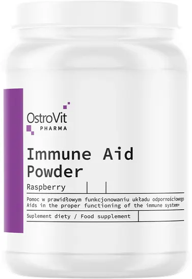 Pharma Immune Aid Powder, zmeură, 100 g, OstroVit