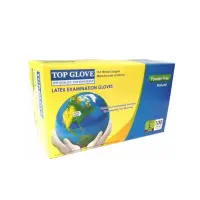 Top Glove Manusi examinare, marimea L, latex alb nepudrate
