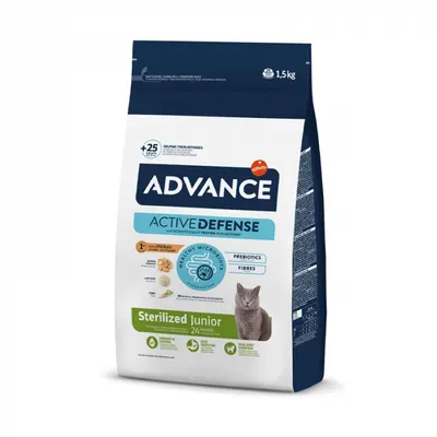 Hrana uscata pentru pisici Advance Sterilised Junior 1,5 kg