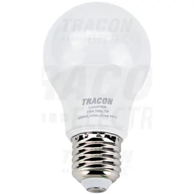 Sursa de lumina LED, formasferica, cu LED SAMSUNG LAS607NW 230V,50Hz,7W,4000K,E27,630 lm,200°,A60,SAMSUNG chip,EEI=A+
