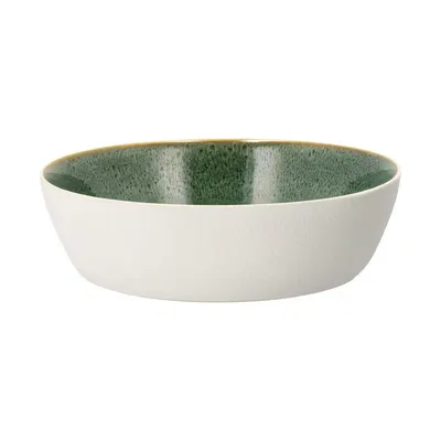 Bol alb/verde din gresie 850 ml Gastro White/Green – Bitz
