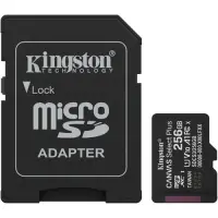 Card de Memorie MicroSDXC Kingston Select Plus, 256GB, Clasa 10 UHS-I, Cu adaptor