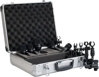 Set de microfoane pentru tobe AUDIX - FP5, 5 bucăți, negru