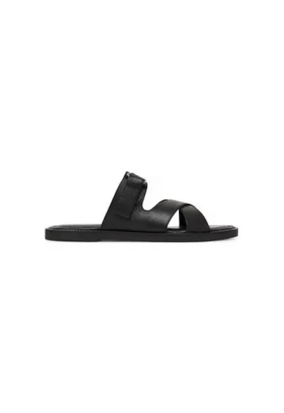 Slapi dama - 2-27109-44 - Piele naturala - Negru