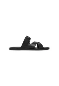 Slapi dama - 2-27109-44 - Piele naturala - Negru