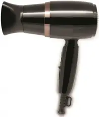 Uscător de păr Rosberg - R51100J, 1600W, 3 viteze, negru/auriu