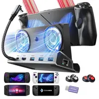 Hub Suport cu Cooler Lisen S1 pentru Consola ROG / Lenovo / Razer / Aya / Logitech / Onexplayer Series, Negru YL0423110005