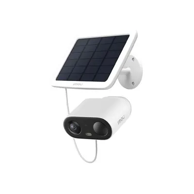 Camera supraveghere exterior 4G LTE panou solar IMOU IPC-B3LP-5B0T1-EU/FSP12TYPEC, 5MP, 2.8 mm, detectie PIR, IR 15 m, sirena, acumulator 5000 mAh, microfon si difuzor, slot card