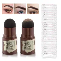 Set 2 x Kit sprancene: pudra si pensula, 10 sabloane