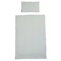 Husa pilota si fata de perna Childhome Jerse 100x140 cm Jerse Muselina Verde