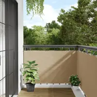 vidaXL Paravan de balcon, bej, 90x300 cm, țesătură oxford