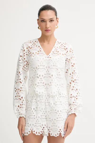 Twinset bluză pentru femei ajurată