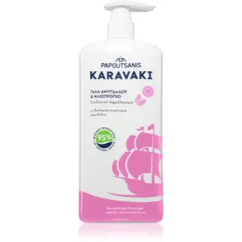 PAPOUTSANIS Karavaki Almond Milk & Sunflower gel de duș