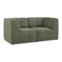Canapea verde cu tapițerie din țesătură bouclé 180 cm Aloha – Makamii