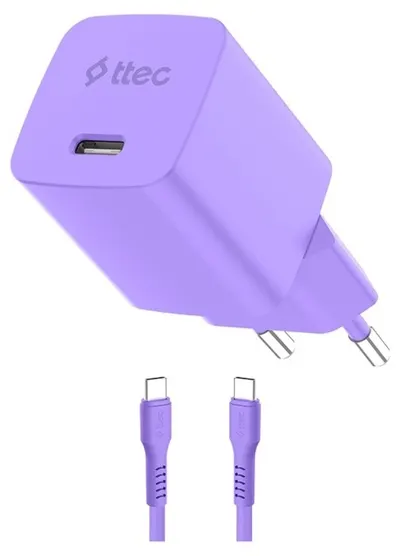 Încărcător ttec - SmartCharger, 45W, USB-C, violet