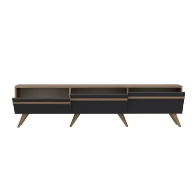Comoda TV AMSTERDAM, antracit, 180x35x42 cm