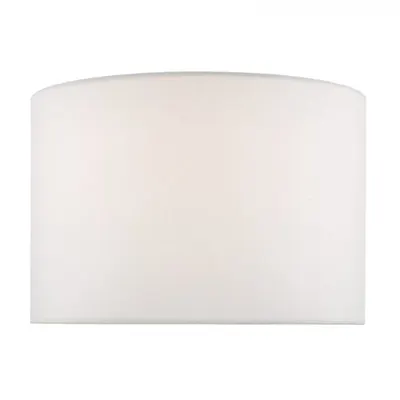 Abajur Lolek Ivory Faux Silk Drum Shade 36cm