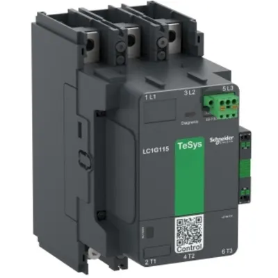 Contactor de putere mare, TeSys Giga, versiune standard, 3 poli/NO, AC-3 =440V 225A, bobina 100-250VAC/DC Scheneider LC1G225KUEN