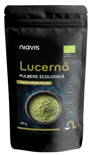 Lucerna (Alfalfa) Pulbere ecologica, 125g, Niavis