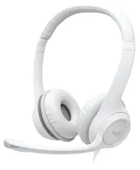 Căști cu microfon Logitech - H390, albe