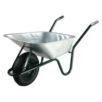 Roaba constructii cu roata pneumatica galvanizata Limex profi 100 L