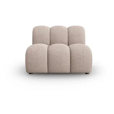 Fotoliu bej cu tapițerie din chenille Lupine – Micadoni
