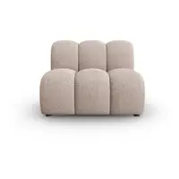 Fotoliu bej cu tapițerie din chenille Lupine – Micadoni
