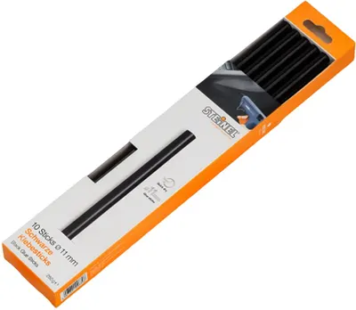 Set de rezerve pentru lipire termică din plastic Steinel - 250 mm, negre, 10 bucăți