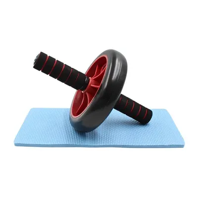 Rolă cu mânere, cu covoraș genunchi, Umbro, negru cu roșu, 33,5 x 16,5 cm