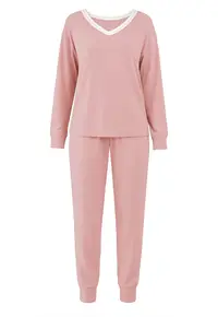 Pijamale dama din modal PFI16ROZ - - Roz