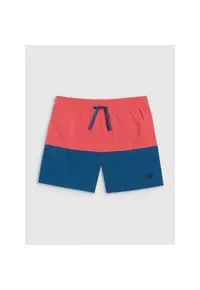 Costum de baie copii - sort de plaja - uscare rapida - albastru-portocaliu -