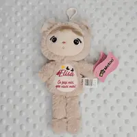 Papusa personalizata Ursulet Pufos Roz (mini)