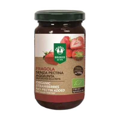 Dulceata de capsuni fara adaos de zahar Bio, 215g, Probios