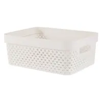 Cutie de depozitare bej din plastic 36x27x14 cm Pure – Curver