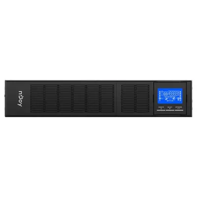 UPS nJoy Balder 3000, 3000VA/ 3000W, On-line, LCD Display, Montare Rack/Tower, 8 Prize IEC 13 1x IEC C19, Dubla conversie, Plaja PWUP-OL300BA-AZ01B