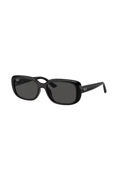Ochelari de soare unisex dreptunghiulari - Negru carbon