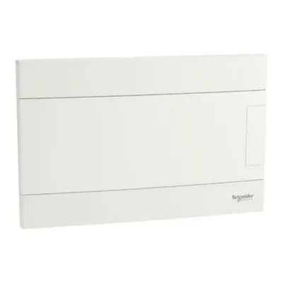 Easy9EU, Cofret cu montaj incastrat, 1x12 Module, usa alba, cu 2 blocuri terminale