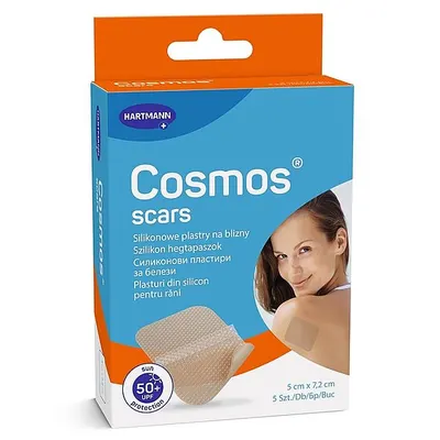Plasturi pentru ingrijirea cicatricilor Cosmos Scars, 5 cm x 7.2 cm, Hartmann | 5 bucati