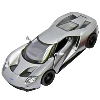 Masinuta die cast Ford GT 2017, scara 1:38, 12.5 cm, gri
